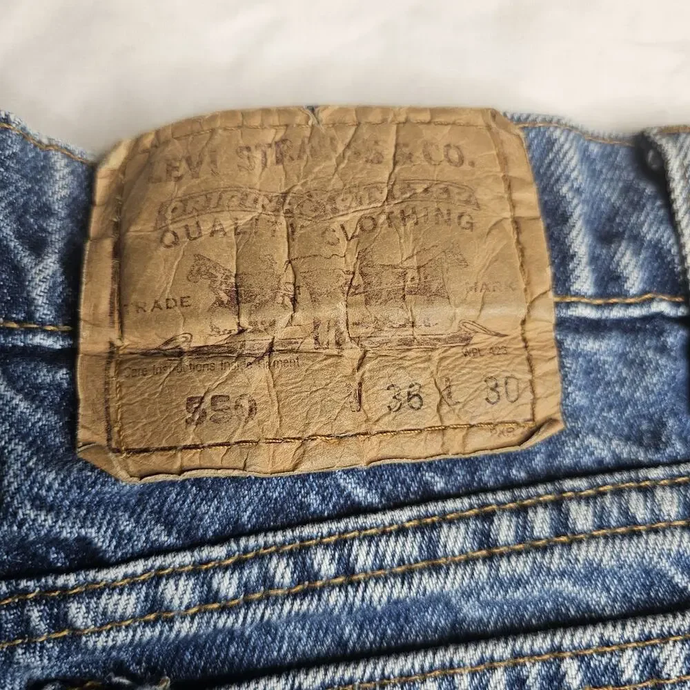 Vintage Levi’s 505 Orange Tab Jeans Cutoff Shorts Fit 36 90s Summer Festival